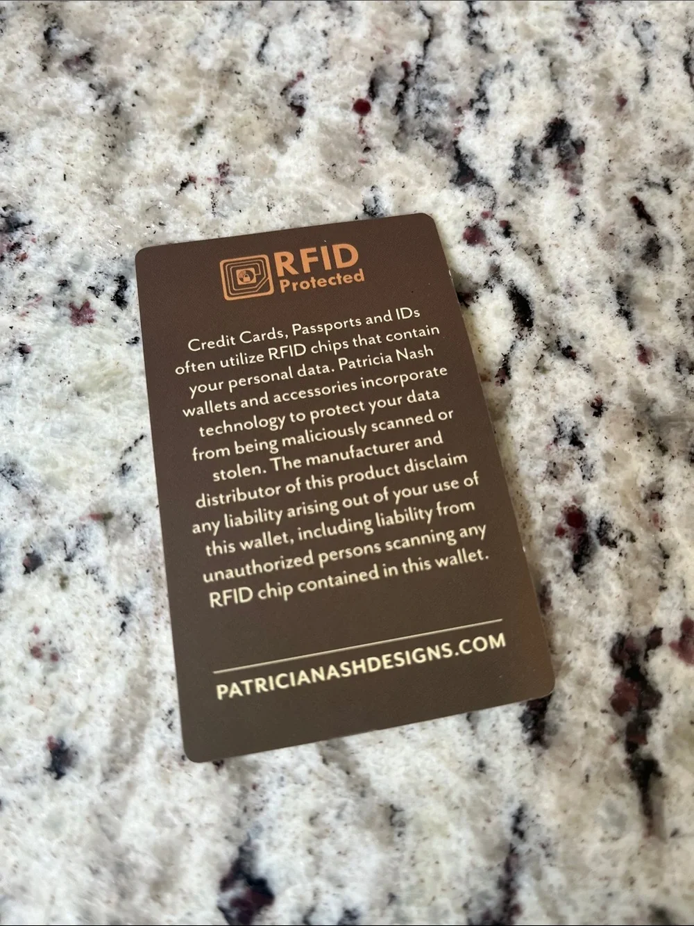 Patricia Nash Embossed Zip Card Wallet with Keyring